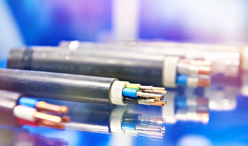 Close-Up View of Aluminum Wiring Used for Residential and Commercial Properties by Delta Electric