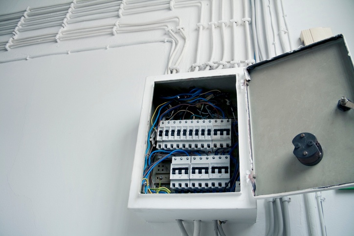 The image demonstrates an electrical panel in San Jose