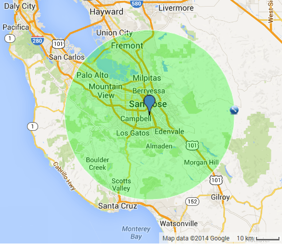 Delta Electric Service Area Bay Area